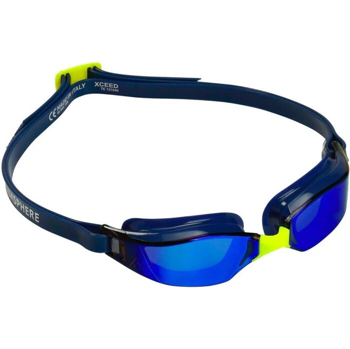 2024 Aquasphere Gafas De Natacin Xceed Racing EP3200404LMB - Azul Titanio Espejado / Navy Blue